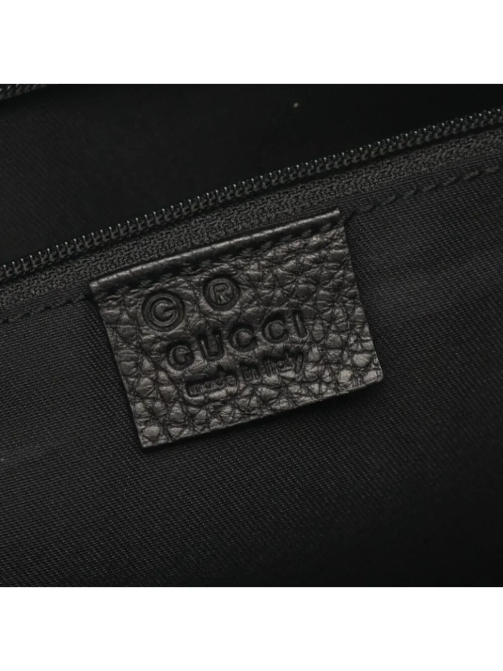 Gucci Tote Bag Abbey GG Pattern Black Nylon Leather